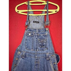 No Boundaries Denim Overalls Jumpsuit Blue Bib‎ Style Size Medium